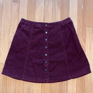 Abercrombie & Fitch Corduroy Skirt